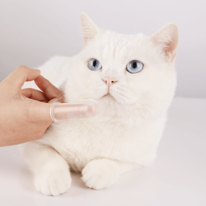 แปรงสีฟันสุนัขพร้อมเคสแปรงสีฟันซิลิโคนสําหรับสัตว์เลี้ยงทําความสะอาดฟันได้ง่ายสําหรับดูแลฟันสุนัขขนแปรงนุ่มสําหรับสุนัขแมวลูกแมวและสัตว์เลี้ยงขนาดเล็ก