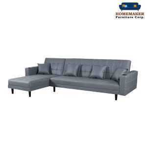 Homemaker Furniture New Luxury Premium Synthetic Leather with 4 cushions & 2 cup holders