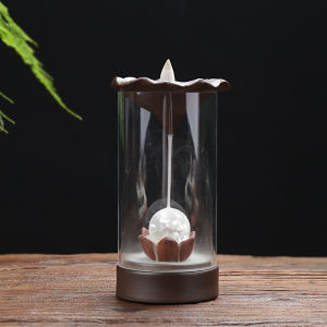 [Oikos&Logos] Lighted Ceramic Backflow Incense Burner Incense Stick Aromatherapy Home Decoration Aesthetic (Gift Wedding Giveaways Souvenirs Christmas Gift)  Capped Free Shipping