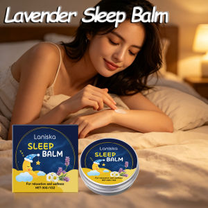new Lavender Sleep Balm Natural Soothing Ointment For Racing Mind Syndrome Soothing Stress Anxiety Relief Lavender Scent Cream hot