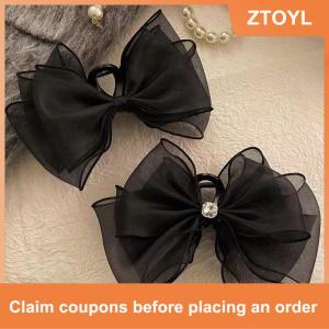 【ZTOYL】 Retro mới Bướm lớn đám mây lưới tóc Clip thời trang đuôi ngựa cá mập lấy Clip cô gái Quà Tặng Phụ kiện tóc