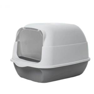 【Local Shipping】Extra Large Enclosed Litter Box - Detachable High-Sided Cat Toilet with Flip Top Cover Anti-Splash & Odor Control - Roomier Space for Adult Cats
