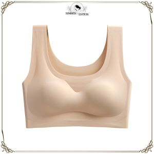 Sport Bra Wanita With Cup Busa Pakaian Dalam Wanita Tanpa Kawat Fashion / Tank Top Crop Bra Anti Nyeplak / BH Olahraga Wanita SE P596