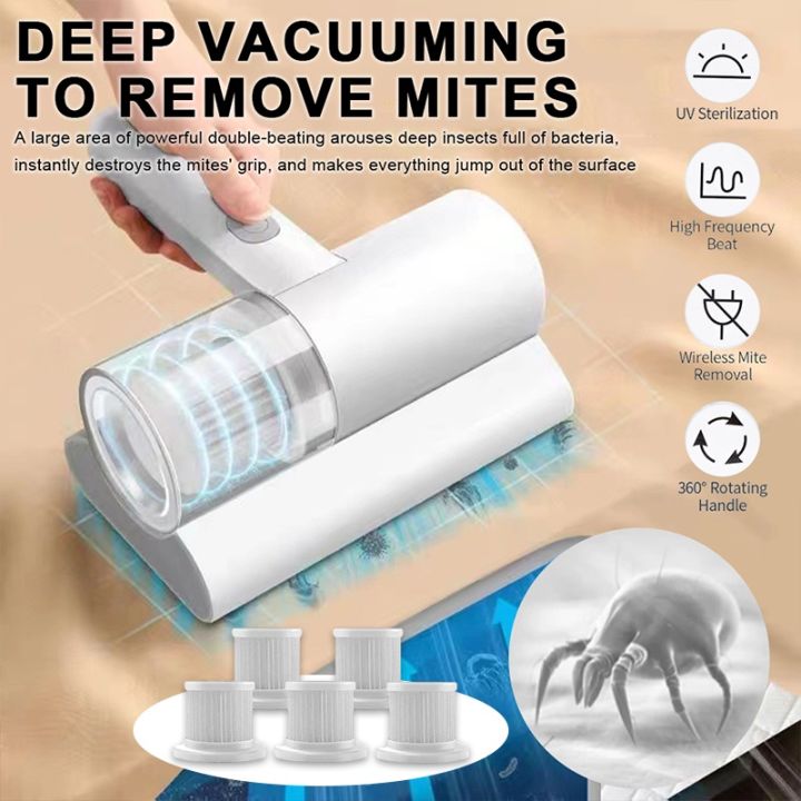 Wireless Handheld Dust Mite Vacuum Cleaner UV Light Cordless Vacuum