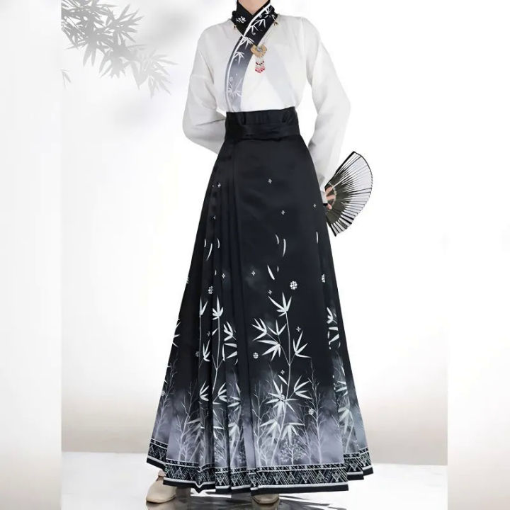 Horse Face Skirt Hanfu Original Chinese Ming Dynasty Women's