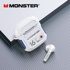 Monster XKT16 TWS Earphones Bluetooth Wireless Earbuds Noise Cancellation with Mic Bluetooth 5.3