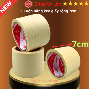 1 Cuộn băng keo giấy rộng 7cm dài 22 mét giá tại xưởng