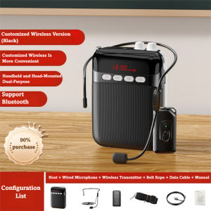 Wireless Microphone Teacher Voice Small Mic Super Clear Sound Quality Amplifier Loudspeaker