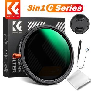 K&F Concept 3in1 Filter ND CPL 1/4 Black Diffusion Filter ND2-ND32 1/4 Black Mist Pro Filter Multifunction Filter 67mm 37-82mm