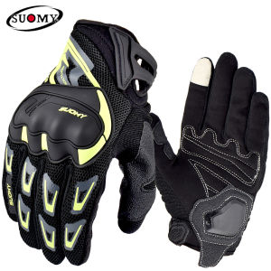 Suomy Găng Tay Xe Máy Mùa Hè Găng Tay Đi Xe Máy Đủ Ngón Găng Tay Lái ATV Màu Hồng Thoáng Khí Cho Nam Nữ Moto Guantes Motos Thể Thao