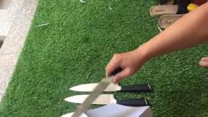 Dao làm bếp Nhật hàng nội địa dài 35cm cực kỳ bén thép liền khối không rỉ