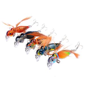 5Pcs Simulation Ants Minnow Fishing Lure Crankbait Hard Baits Topwaters Artificial Wobbler Swimbaits Feather Baits