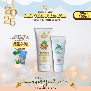 Exclusive Kamay Ni Nanay Repelix and Rash Cream Combo Pack with Cooling Patch & Mosquito Badge