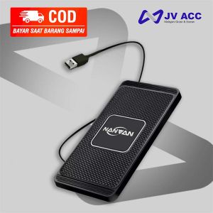 W3 NANVAN DEKSTOP FAST CHARGER WIRELESS PAD SQUARE SLIM DESIGN