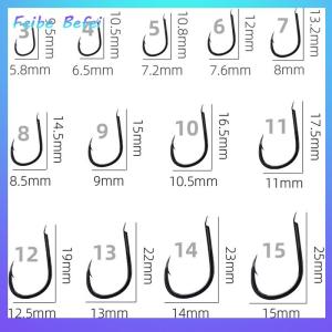 [Feibe Befei] 100pcs Boxed Iseini Hooks Barbed High Carbon Steel Table Fishing Carp Carp Grass Carp