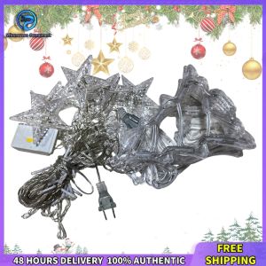 Christmas Fairy LED Curtain Light String Waterproof IP54 for Holiday Home Decoration Twinkle Lights