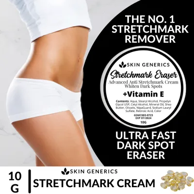 [ STRETCH MARK REMOVER ] SkinGenerics Stretch Mark Cream Dark Spot Remover Stretchmark Cream Corrector Post Pregnancy Anti Aging Firms Skin Removes Dark Spots Erases Fine Lines Stretchmark Eraser Cream for Aged Skin Corrects Fine Lines and Dark Spot Remov