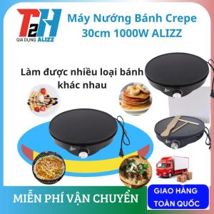 Máy Nướng Bánh Crepe 30cm Alizz AL-13567 - Bánh Cuốn Bánh Tráng Cao Cấp Công Suất 1000W