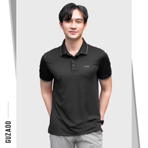 Áo Polo Nam Guzado Vải Cá Sấu Phối Sọc Họa Tiết Trẻ Trung 6 Màu Đa Dạng Diện Đồ Đẹp GPS204