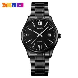 SKMEI 2158 Jam Tangan Pria Wanita Analog Model Classic Tali Stainless Steel