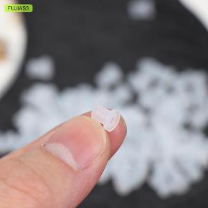 FUJIAS3 50PCS CISS Hollow Plug Transparent Ink Rubber Plug Empty Connector for