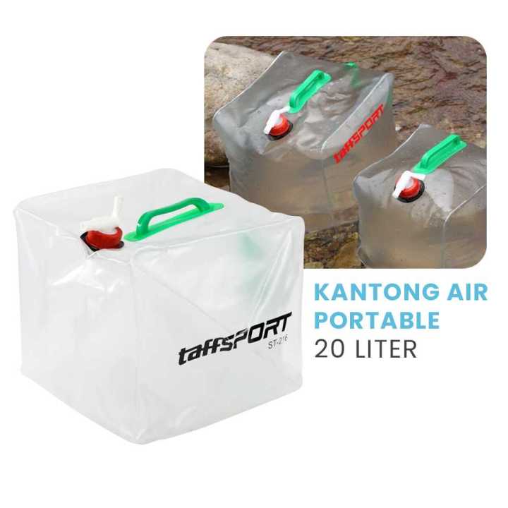 Kantong Air Jerigen Lipat Portabel Camping Water Storage 5 10 20 Liter Tempat Wadah Air Portable 3939