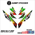 Stiker striping satria f 150 injeksi grafis variasi 018. 
