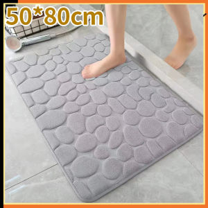 Water Absorption Rug Bathroom Mat Memory Foam Bath Mat Kitchen Door Floor Mat Carpet for Toilet Non Slip