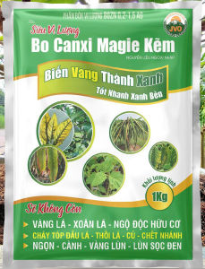 Siêu Vi Lượng Bo Canxi Magie Kẽm Gói 1KG Cây Xanh Lá Cứng Cây Khắc Phục Vàng Lá JVO80 NongNghiepVietNhat