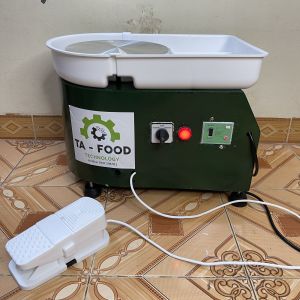 Bàn xoay gốm Điện Mâm xoay 25cm Điều khiển thông minh Đảo chiều điều chỉnh tốc độ băng bàn đạp rời Hợp kim nhôm cao cấp
