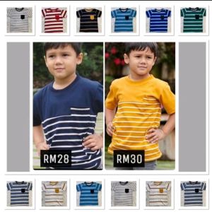 Chappy 3 pieces bundle Kids stripe Tshirt 3-8 years old