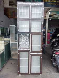 RAK PIRING 2 PINTU GENDONG 1 TIANG HOLO/RAK PIRING 2 PINTU/RAK PIRING ALUMUNIUM/RAK PIRNG TIANG HOLO/FREE ONGKIR 35KM ~ JABODETABEK