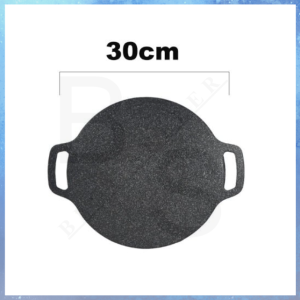 Korean Grill Pan Samgyupsal Medical Stone Grill Pan Baking Plate Outdoor BBQ 28CM/30cm For All Stove