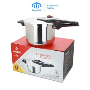 Nồi áp suất Inox 304 đáy từ 5 lớp cao cấp Kalpen P2 dung tích 6L 22cm - Hàng chính hãng - Bảo hành 5 năm