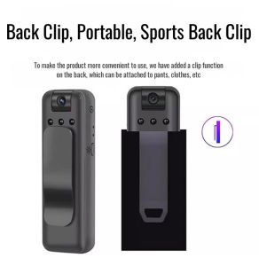 Infrared night vision ultra high-definition 4K WiFi mini camera portable digital video recorder infrared night vision sports DV cycling camera body camera pocket loop recording night vision magnetic small camera