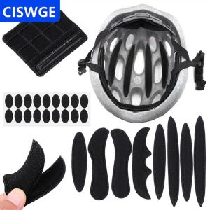 [COD] CISWGE 1Set Universal Bike Motorcycle Helmet Inner Padding Kit Lining Sponge Pad Bicycle Replacement Helmet Pads Set with Insect Net
