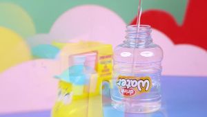 Mini Water Dispenser Toy Car Cartoon Dual Spout Drinking Fountain Children Pretend Kitchen Toy with Free Cups