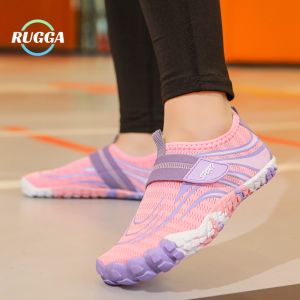 RUGGA 2026 original NEW kids Aqua water beach swim surf shoes for boys girls Rubber Anti slip quick dry barefoot outdoor swimming wading training shoe seaside Aquashoes for 6-7 8 9 10 11 12 13 14 15 16 to 17 year years old teens boy girl children