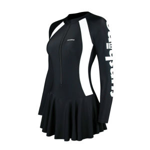 YIHE Swimsuit for women swimming suit women long sleeve Swimsuit for women korean style Swimsuit for women one piece Skirt swimsuit Swimming suit for women uv protection 游泳装女 swimming wear for women