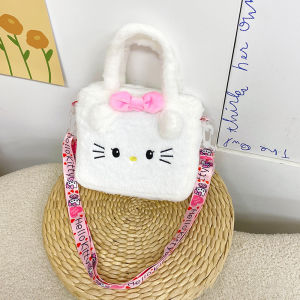 SHUNAICHI Halloween Christmas Plushies Sanrio Bag Plush Kuromi Backpack Cinnamoroll Tote Bag My Melody Handbag Storage Women Makeup Bag Messenger Gift Girl