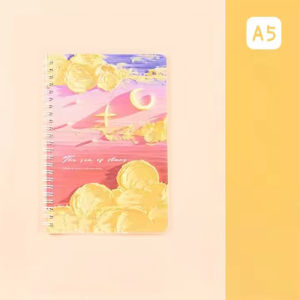 A5 Coil notebook Oil painting Style Aesthetic Notebooks Cost-effective School Supplies Stationary