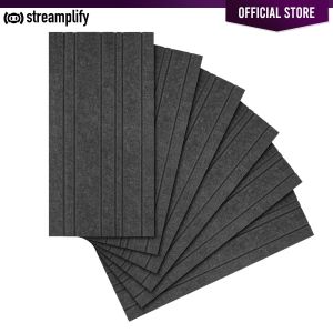 Streamplify ACOUSTIC PANEL Reduces more than 20 dB noise and reflection sound  Delivers professional grade acoustics to fine-tune your listening experience