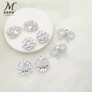 [Free Shipping] Fashionable Rhinestone Shoe Buckle Decoration Simple And Versatile High-Heel Shoe Accessory Detachable DIY Lazy PersonS Versatile Shoe Buckle