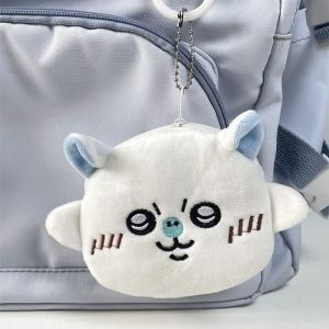 Chiikawa Plush Keychain Wallet Usagi Hachiware Plushies Coin Purse Earphone Organizer Bag Pendant Key Ring Girls Gifts