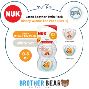 NUK Latex Soother/ Soother Chain - Disney Winnie the pooh / Happy Kids/ Star/ Mickey Chain BPA FREE |BROTHERBEAR |BROTHER BEAR®|BROTHER BEAR®