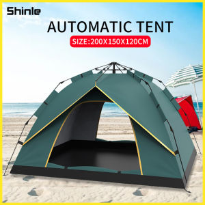 2/3 person Automatic Tent Outdoor waterproof Foldable Camping Family HikingTent UV Resistant