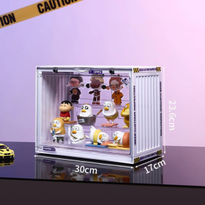 【One Cat Shop】Clear Acrylic Blind Box Showcase Storage Display Stand Toys Dustproof Display Cabinet Toy Doll Anime Figure Organizer