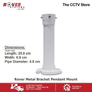 Rover Systems 25.0 cm x 6.9 cm x 4.8 cm I-type Pendant Mount Metal CCTV Camera Bracket