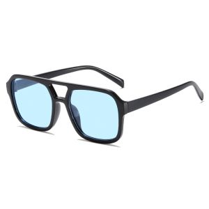 Kacamata Hitam Korea Wanita Leopard Aviator Retro Klasik Frame Besar Anti Radiasi Lensa UV