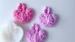 Mold for Making Valentines Day Resin Casting Silicone Mold for Diys Aromatherapys Home Decors